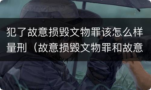 犯了故意损毁文物罪该怎么样量刑（故意损毁文物罪和故意毁坏财物罪是不是想象竞合）