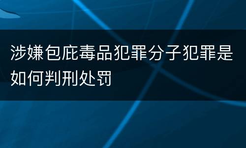 涉嫌包庇毒品犯罪分子犯罪是如何判刑处罚