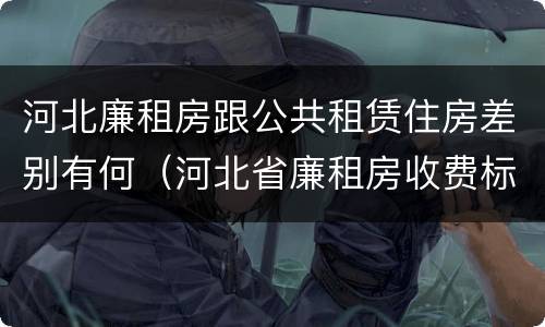 河北廉租房跟公共租赁住房差别有何（河北省廉租房收费标准）