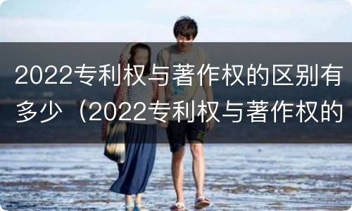 2022专利权与著作权的区别有多少（2022专利权与著作权的区别有多少个）