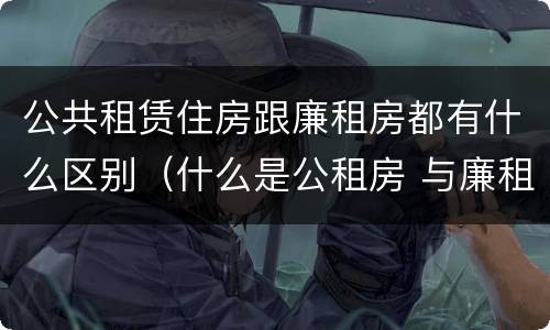 公共租赁住房跟廉租房都有什么区别（什么是公租房 与廉租房有什么区别?）