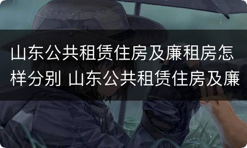 山东公共租赁住房及廉租房怎样分别 山东公共租赁住房及廉租房怎样分别购买