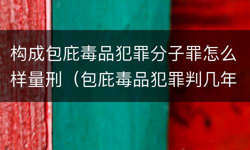 构成包庇毒品犯罪分子罪怎么样量刑（包庇毒品犯罪判几年）