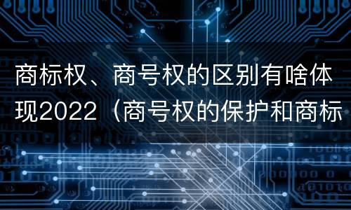 商标权、商号权的区别有啥体现2022（商号权的保护和商标权的保护一样是全国性范围的）