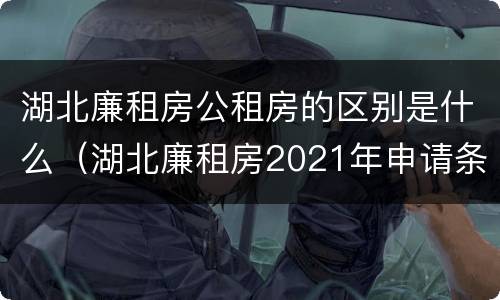 湖北廉租房公租房的区别是什么（湖北廉租房2021年申请条件）