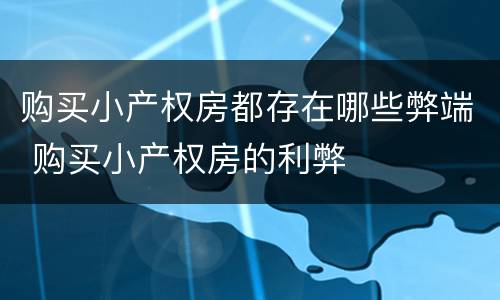 购买小产权房都存在哪些弊端 购买小产权房的利弊