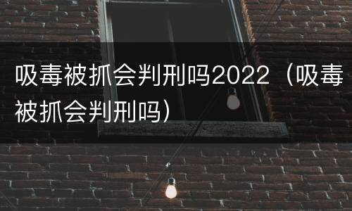 吸毒被抓会判刑吗2022（吸毒被抓会判刑吗）