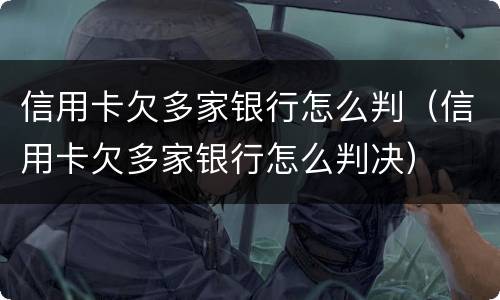 信用卡欠多家银行怎么判（信用卡欠多家银行怎么判决）