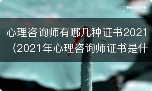 心理咨询师有哪几种证书2021（2021年心理咨询师证书是什么样的）