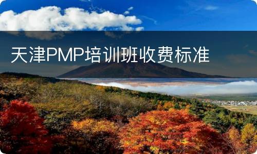 天津PMP培训班收费标准