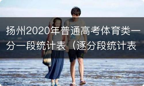 扬州2020年普通高考体育类一分一段统计表（逐分段统计表）