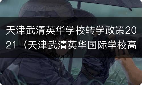 天津武清英华学校转学政策2021（天津武清英华国际学校高中转学）